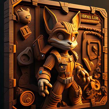 3D model Ratchet Clank Locked and Loaded game (STL)